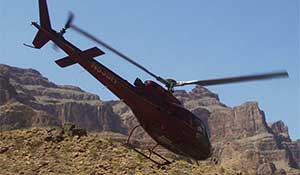 Decollo dell'elicottero - Grand Canyon