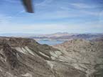 Il Lago Mead dall'elicottero in direzione del Grand Canyon